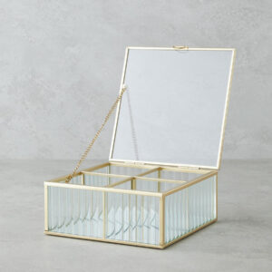 Anissa Takı Kutusu 16x16x6 cm Gold