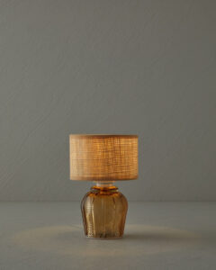 Loren Cam Abajur 12x19 cm Bej